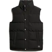 Superdry for man. M5012151A Hoodless waistcoat Everest black (S), Casual, Sustainable, Recycled nylon