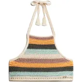 Superdry for woman. W6011988A Multicoloured Crochet Halter Top (XL), Casual, Multicolor, Polyester, Sleeveless / Straps