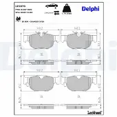 Delphi Jarrupalasarja (4kpl), levyjarru LP3870