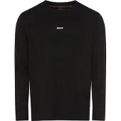BOSS for man. 50473286 Chark T-shirt black (M), Casual, Cotton, Long sleeve