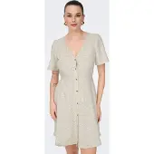 ONLY Onlvita Life S/S Short Dress Noos Wvn - Brown - XS