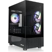Thermaltake View 170 TG ARGB Micro, Micro Tower, PC, Musta, mikro ATX, Mini-ITX, SPCC, Karkaistu lasi, Pelaaminen (CA-1Z4-00M1WN-00)