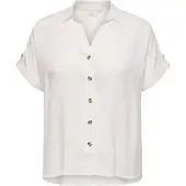 ONLY Carmakoma Caryasmin Shirt S/S Wvn Noos - White - 48
