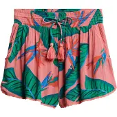 Superdry for woman. W7110423A Pink beach shorts (XS), Casual, Viscose