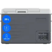 Medion MD370026 CC35D Kompressor Kühlbox Kühl und Warm 35L grau (50079959)