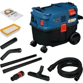 Bosch Powertools Professional industrial wet-dry vacuum cleaner GAS12-25LS 1200 W with SFC system and IPX4 blowing function, 25 l (06019S3100)