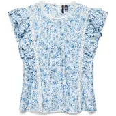 Vero Moda Pusero 'VMBliss' taivaansininen / valkoinen