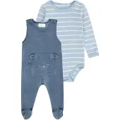 Fixoni Body Ls W.velour Romper - Blue - 50
