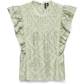 Vero Moda Pusero 'VMBLISS' oliivi / pastellinvihreä / offwhite