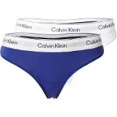 Calvin Klein Thong 2Pk - White - XS