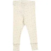 Green Cotton Spring Deco Leggings Baby - Cream - 56