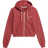 Superdry Essential Logo Cropped Kokovetoketjullinen Collegepaita