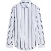 Tommy Hilfiger Paita 'Regular Fit Multicolour Stripe' laivastonsininen / vaaleansininen / roosa / valkoinen