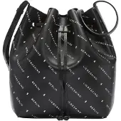 Liebeskind Monogram Bucket-laukku Nahka 40 cm Musta