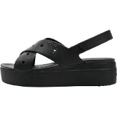 Crocs Brooklyn 4U Cross Strap Sandal - Black - 36/37