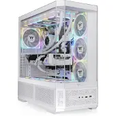 Thermaltake View 370 TG ARGB, Midi Tower, PC, Valkoinen, ATX, EATX, mikro ATX, Mini-ITX, SPCC, Karkaistu lasi, Pelaaminen (CA-11N-00M6WN-00)