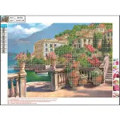 Centrum Diamond Painting 30*40cm. Lake bank with houses