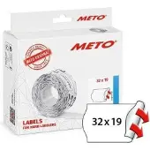 Meto Price labels 32x19 white 10 rls/1000
