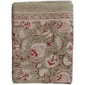 Chamois - Pomegranate Pellava pöytäliina 170x270 cm Vihreä/Luonnonvärinen