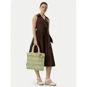 Liu Jo for woman. AA6245-A0006 Green raffia bag (OSFA), Casual
