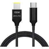 NÖRDIC USB-C - Lenovo Yellow Square -kaapeli 135W 2m