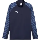 Puma Harjoituspaita Teamliga26 1/4 Vetoketju - Laivastonsininen/valkoinen, koko Small