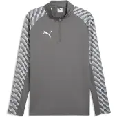 Puma Harjoituspaita teamLIGA26 1/4 vetoketju - Litteä tummanharmaa/Valkoinen, koko Small
