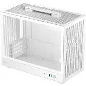 DeepCool CH160 PLUS WH white mini tower for Micro-ATX motherboard with space for 240 mm liquid cooling (R-CH160-WHNGM0-G)