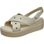 Crocs Brooklyn 4U Cross Strap Sandal - Beige - 39/40