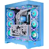 Thermaltake CTE E600 MX, Midi Tower, PC, Sininen, ATX, EATX, mikro ATX, Mini-ITX, SPCC, Karkaistu lasi, 16,6 cm (CA-1Y3-00MFWN-00)