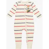 Peppi Pitkätossu Ruudullinen Pyjama, Kitt, 68