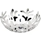 Alessi Fruit Bowl In 18/10 Stainless Steel - Silver - D25CM