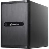 Silverstone DS380 mini-ITX -kotelo ilman virtalähdettä