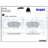 Delphi Jarrupalasarja (4kpl), levyjarru LP2161