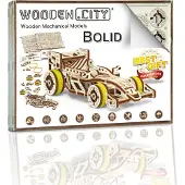 Wooden City WOODEN.CITY Bolid F1, Poika/tyttö, 108 kpl, Puu