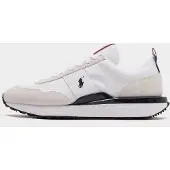 Ralph Lauren for man. 809P01638001 Deportiva Train 89 sneakers in suede and oxford fabric (44), Leather, White, Flat, Laces, Casual