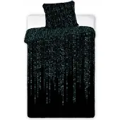 Hobby Hall Pimeässä hohtava "matrix" 140x200 puuvillavuodevaatteet