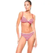 Emporio Armani for woman. 7W001483_AF24572 Bikini Water red (XS), Beachwear, Viscose