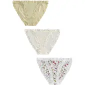 Next Alushousut kerma / khaki / tumma pinkki / valkoinen