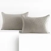 Restilo Dekoratiivinen tyynynpäällinen hiekanvärinen 50×70 cm (2 kpl)