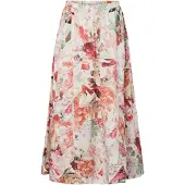 Y.A.S Yasrosalla Hw Long Skirt S. - Cream - 38