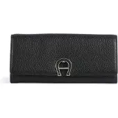 Etienne aigner Fashion Lompakko RFID-suoja Nahka 20 cm Musta