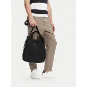 Ralph Lauren Canvas Shopper Tote - Black - ONE SIZE