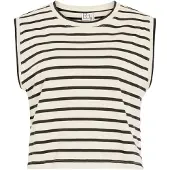 ROUGE EDIT Rousarah S/L O-Neck Tee - Cream - M