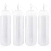 Hobby Hall Ketsuppi imupullo, 500ml/16 oz, 4 kpl, plastisti, läpinäkyvä