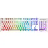 Deltaco GAMING – WK75 RGB -näppäimistö, 105 näppäintä, saksalainen asettelu, kalvokytkin, USB (GAM-021-RGB-W-DE)