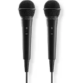 Hama HA-00046002, langallinen karaoke, dynaaminen -mikrofoni, musta