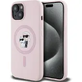 Karl Lagerfeld MagSafe Pink iPhone 15 Plus -suojakuori
