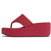 FitFlop for woman. JF8-D47 Platfforms Wedge Toe-Post Sandals red (41), 3 to 5 cm, None, Casual