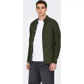 Only & Sons Onscaiden Life Ls Solid Linen Blend Noos - Green - XL